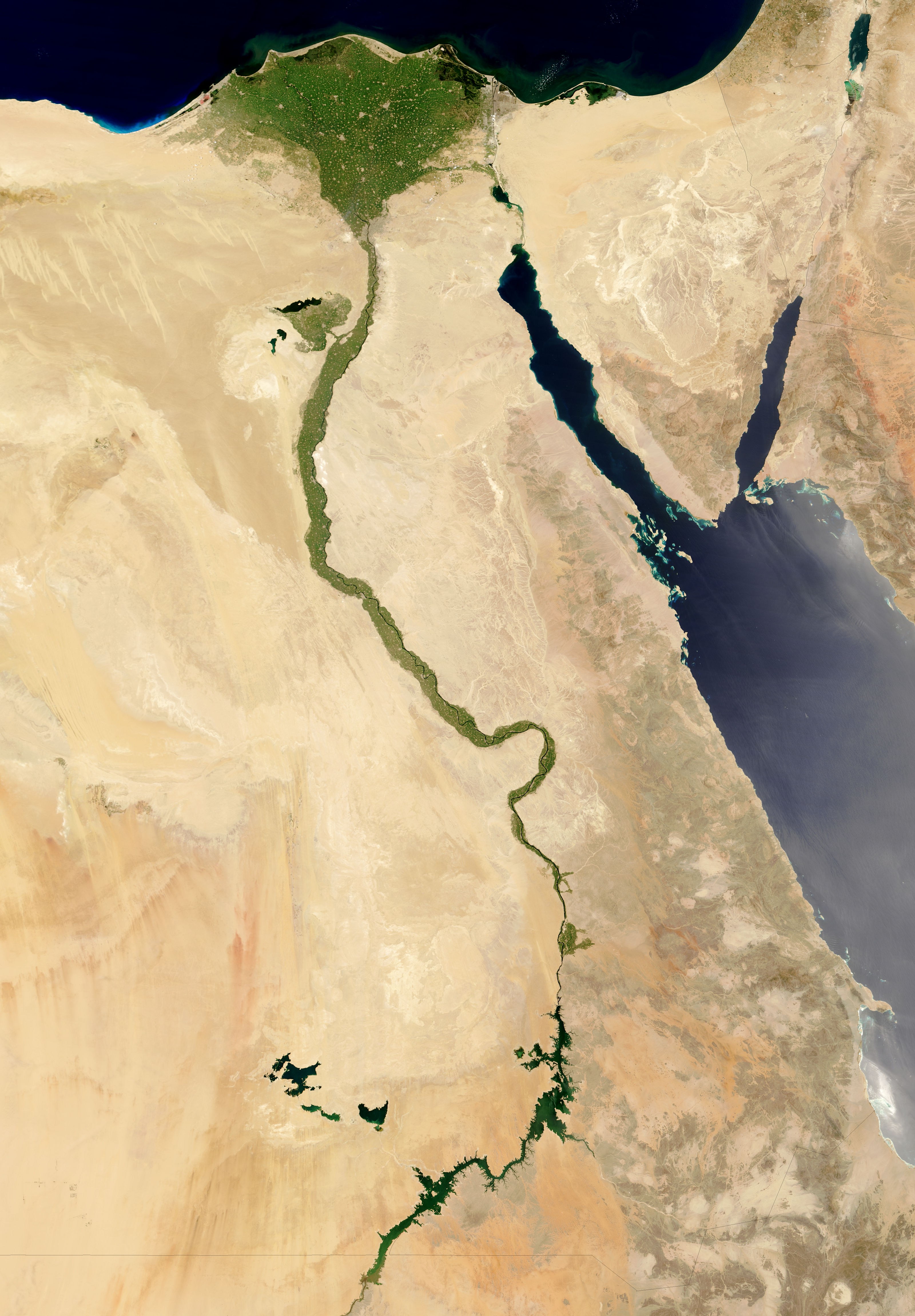 The Nile Egypt Nasa Visible earth
