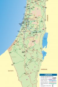 Tourist Map Israel